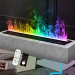 Electrical Fireplace 3D Simulation Flame Electric Fireplace with 7 Color Flame