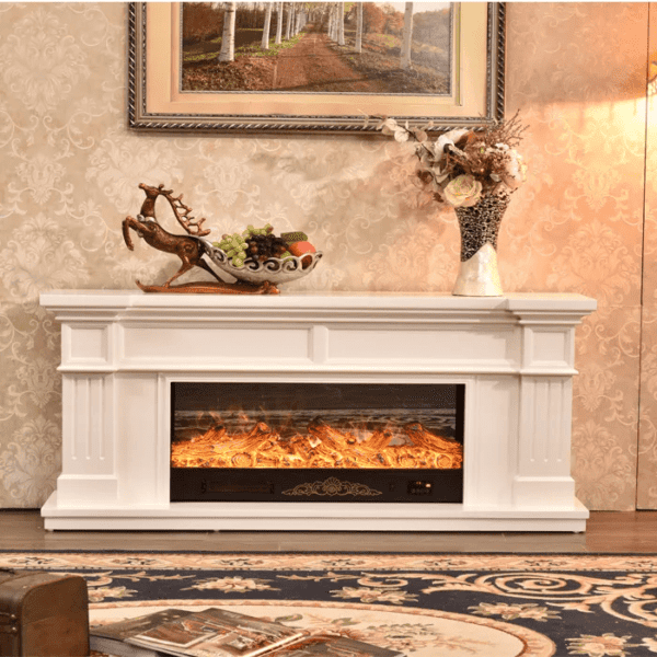 Fireplace real flame remote control electronic rack American European decorative cabinet